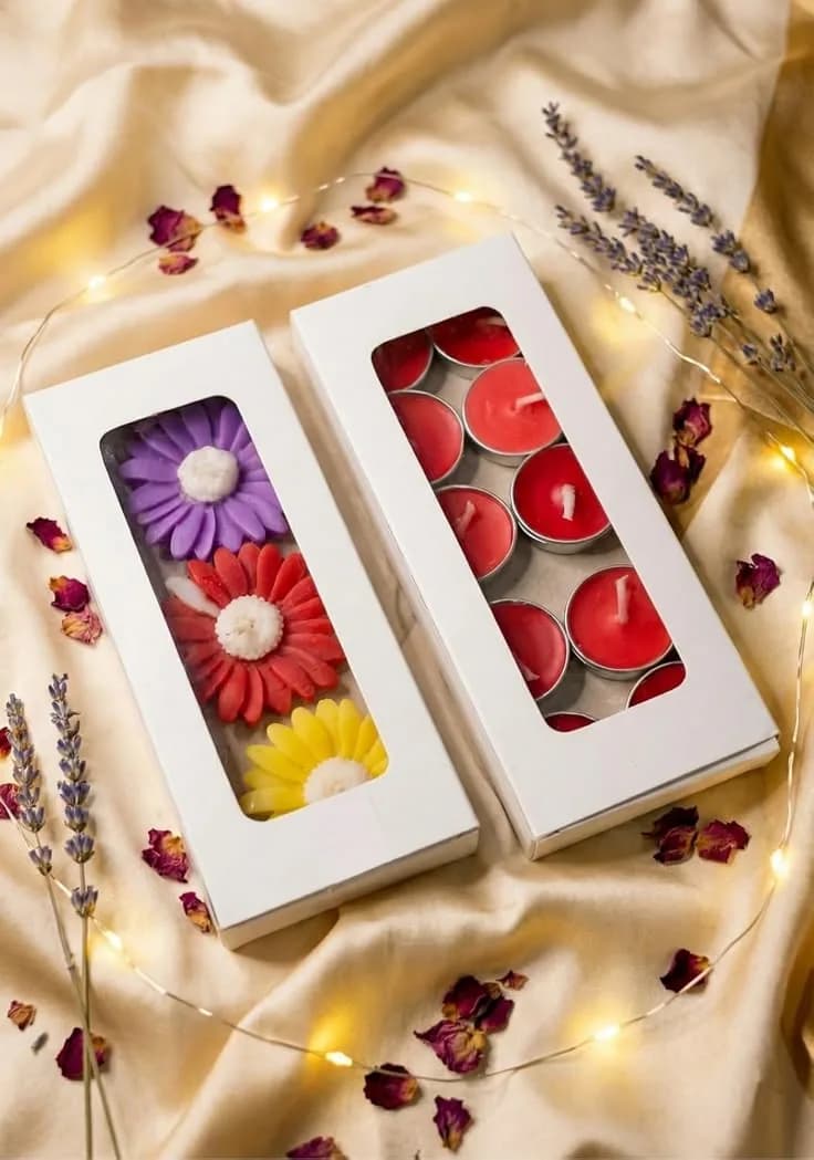 Floral Candle Trio