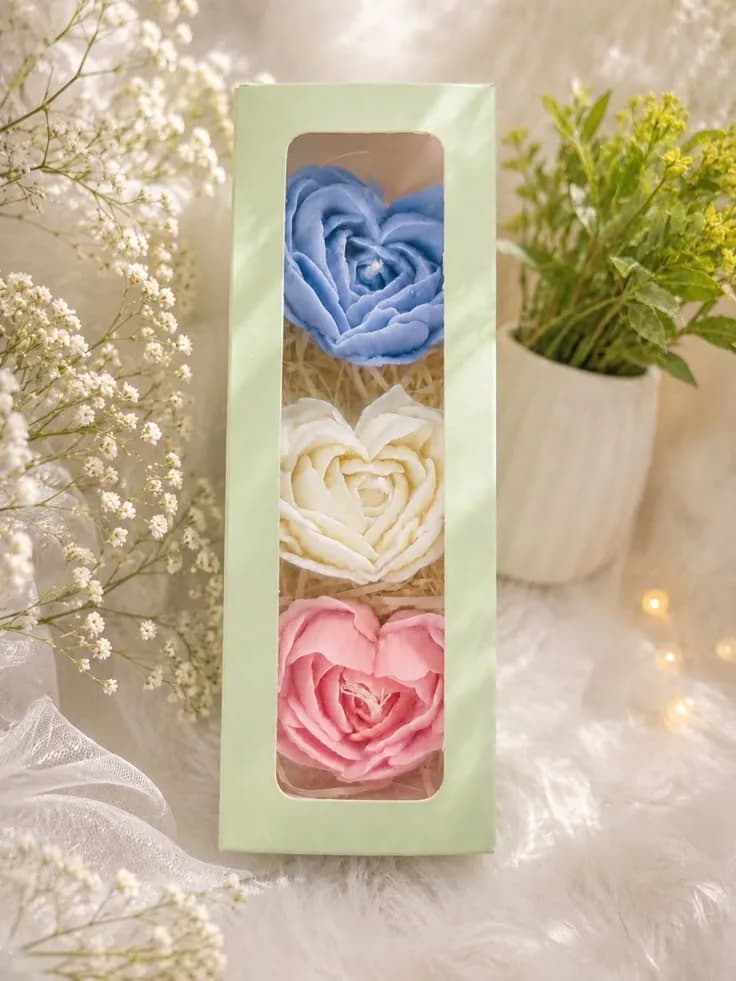 Floral Candle Trio